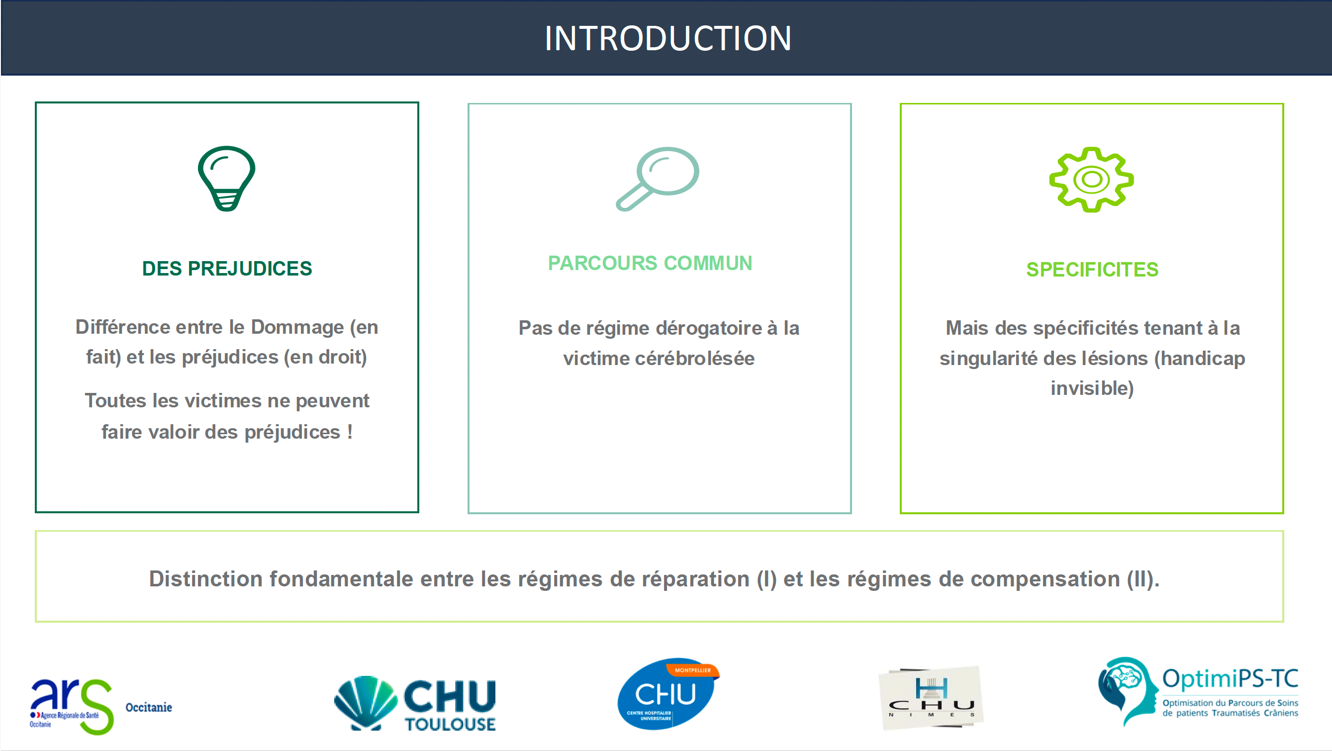 Différences entre dommage et préjudices, spécificités liées au handicap invisible